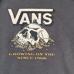 Vans Mens Growing On You Skull Daisy Graphic Hoodie Grey VN000EQY1O7 Medium